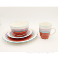 New Design Customized Colored Decal Dinner Set